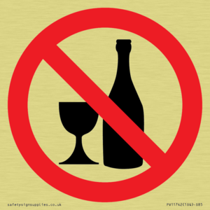 Prohibition: No alcohol